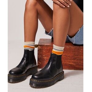 Dr. Martens Black Platform Chelsea Boots